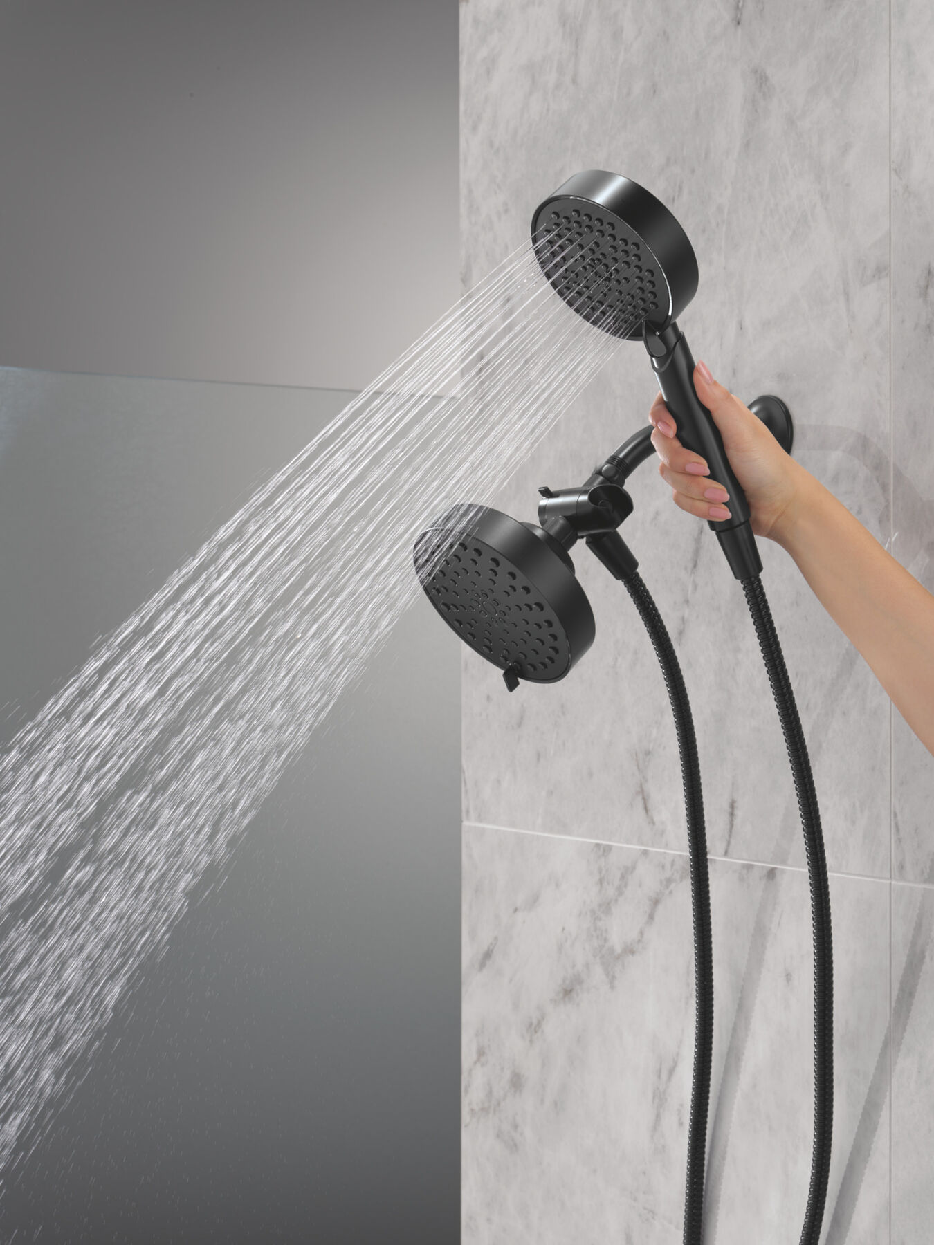 5-Setting Two-in-One Combination Shower with Additional Mount