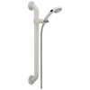 Adjustable Slide Bar / Grab Bar 2-Setting Hand Shower