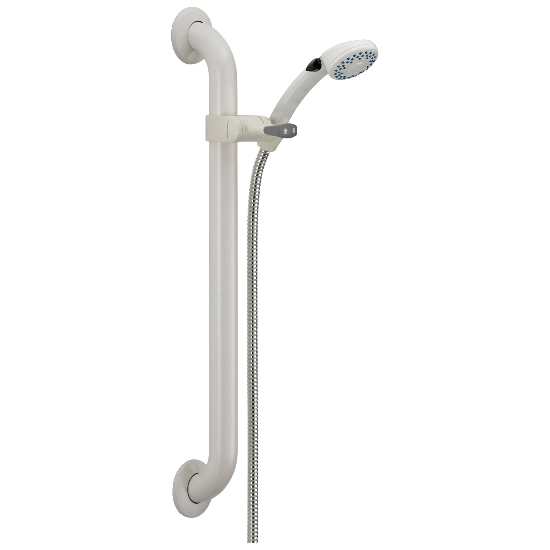 Adjustable Slide Bar / Grab Bar 2-Setting Hand Shower