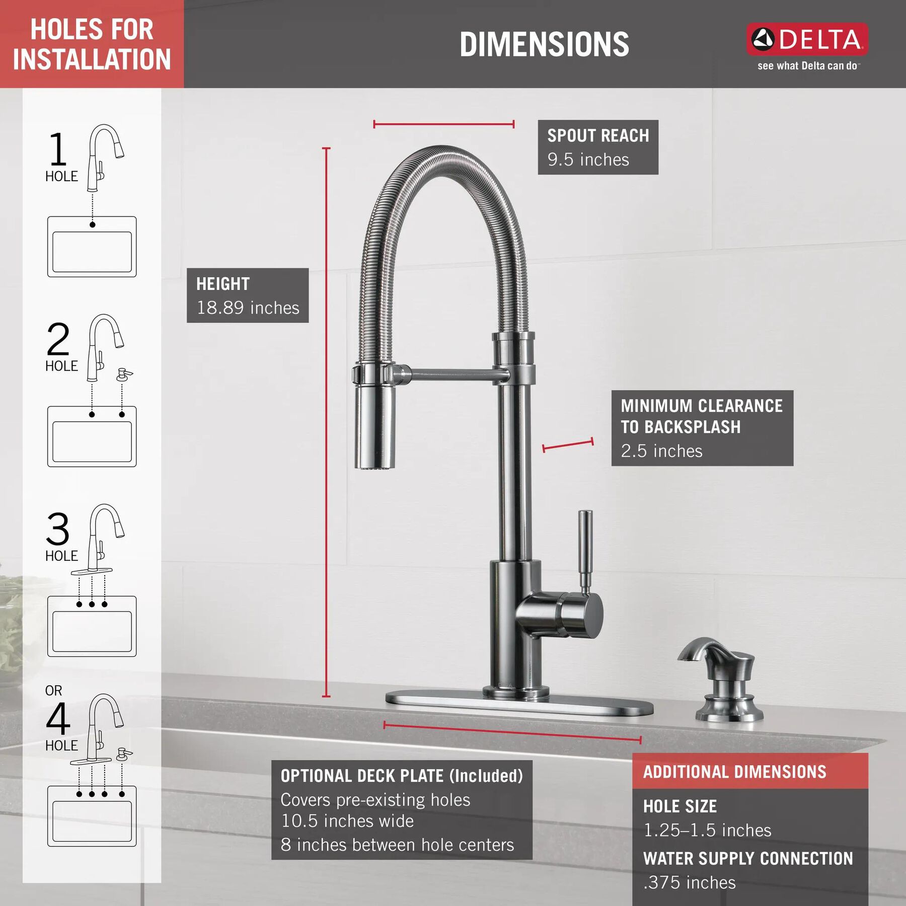 Commercial Single-Handle Pull-Down Kitchen Faucet