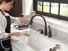 Single Handle Pull-Down Kitchen Faucet with Touch2O&reg; Technology and Soap Dispenser