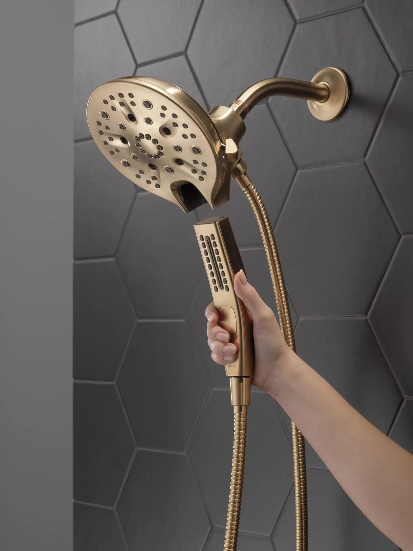 In2ition&reg; H<sub>2</sub>Okinetic&reg; 5-Setting Two-in-One Shower