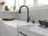 Single Handle Pull-Down Kitchen Faucet with Soap Dispenser and ShieldSpray Technology