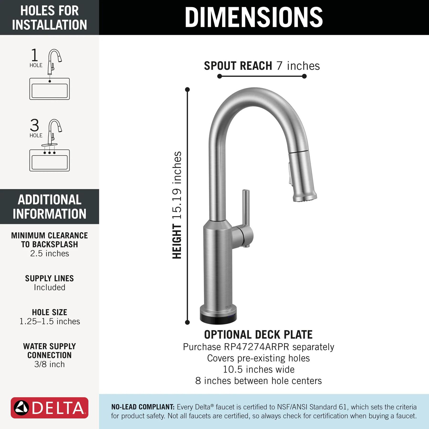 Touch2O&reg; Bar / Prep Faucet with Touchless Technology