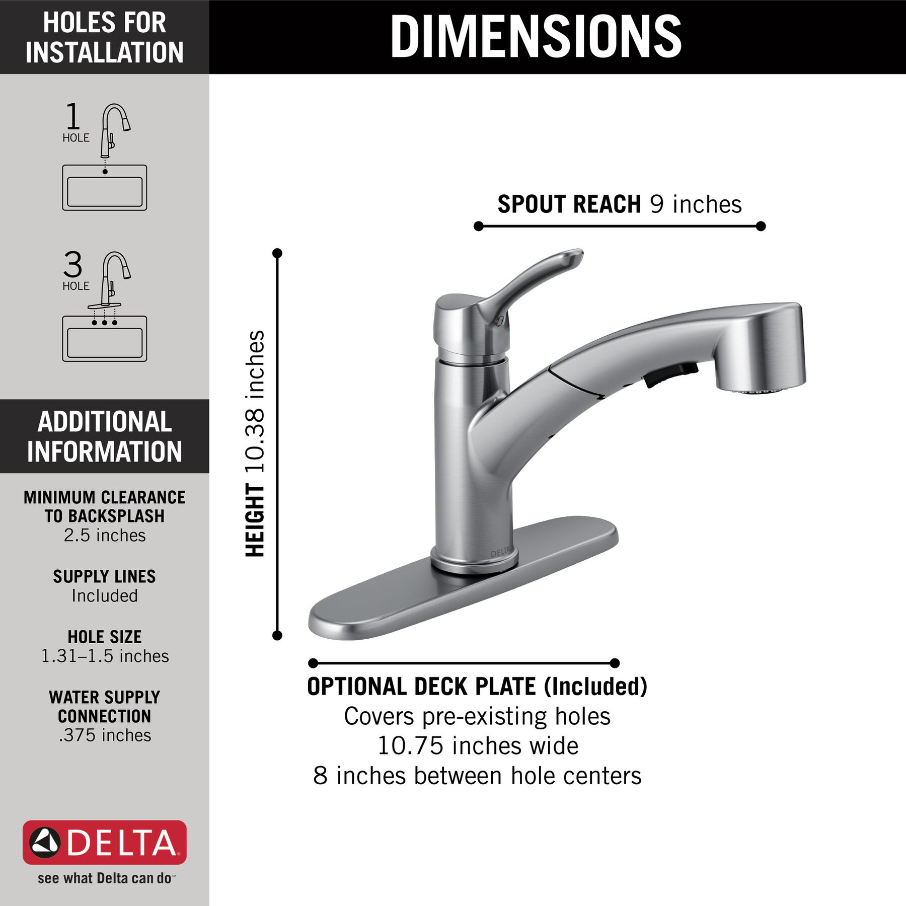 Single Handle Pull-Out Kitchen Faucet
