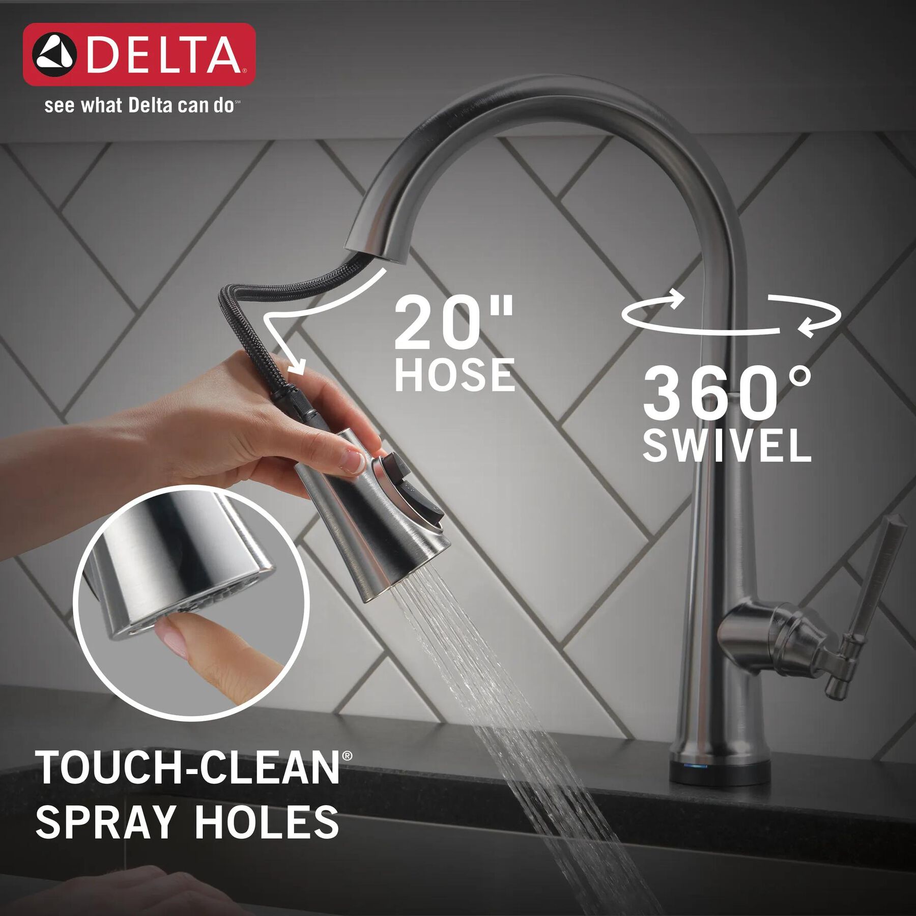 Touch<sub>2</sub>O&reg;  Pull-Down Kitchen w/ShieldSpray (Recertified)