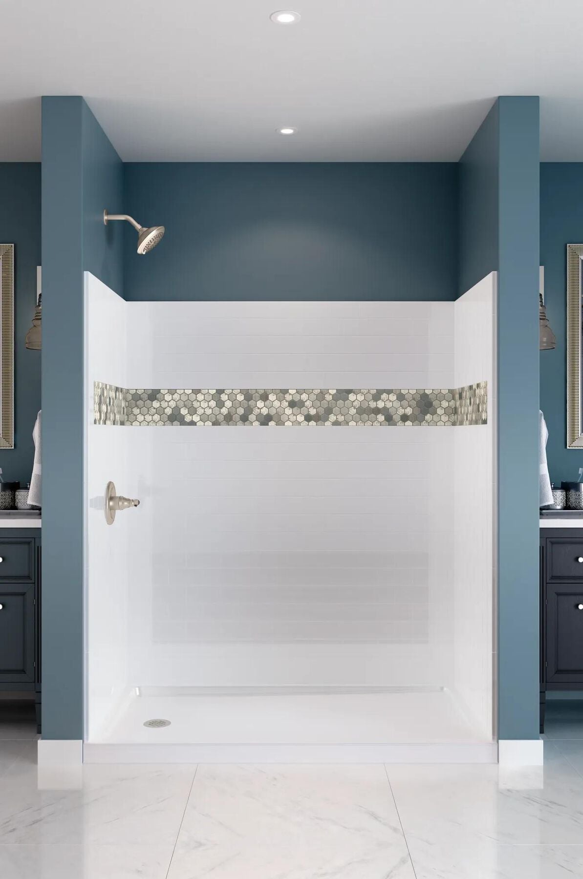 60" x 32" Shower Base - Left Drain