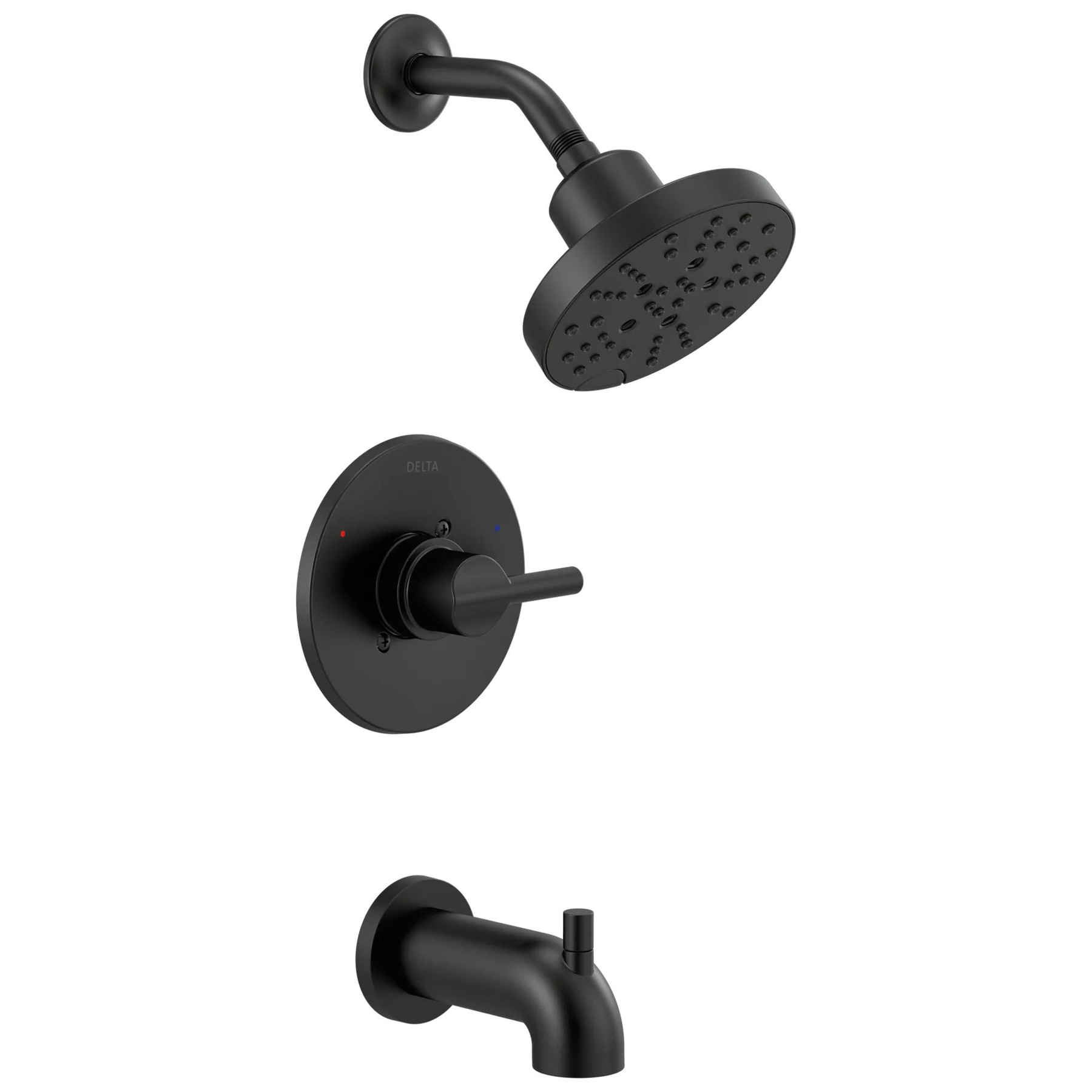 Tub/Shower Rough & Trim 14S (Recertified) in Matte Black 144749-BL