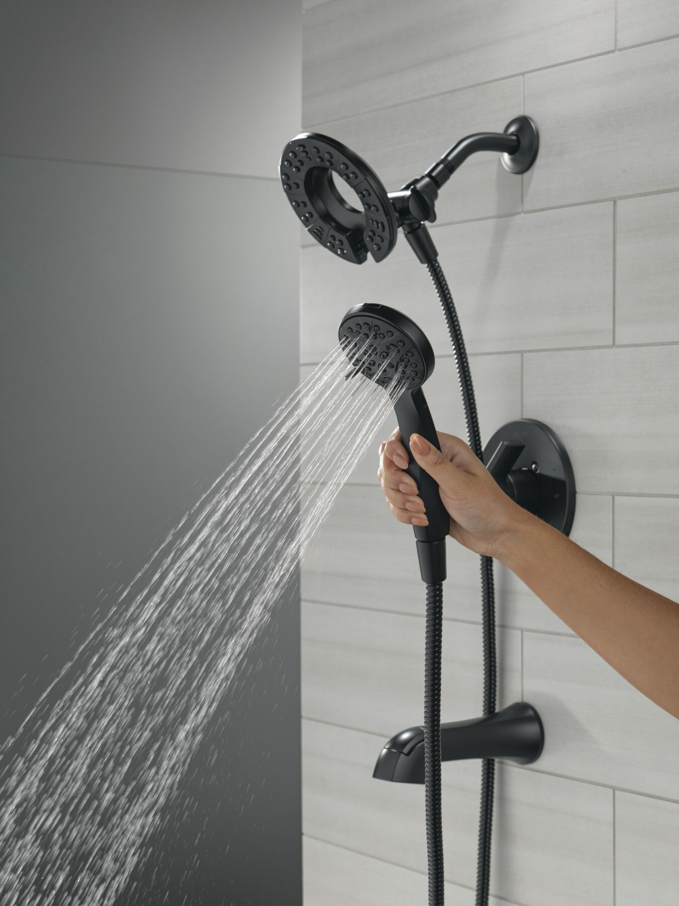 Tub Shower Trim with Universal Rough Bundle