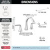 Widespread Lavatory Faucet with 14 Series Shower Trim and Bathroom Accessories Bundle