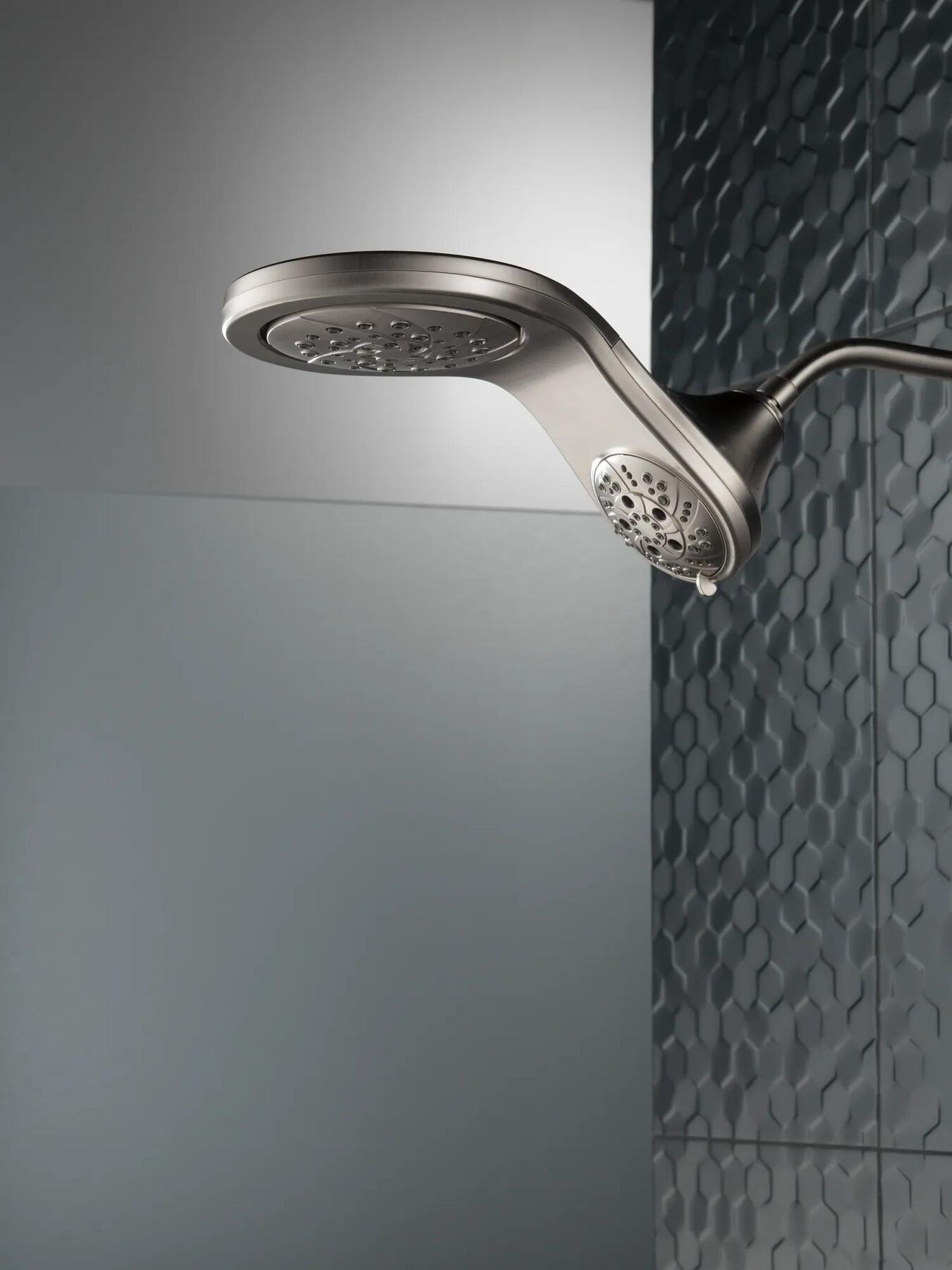 HydroRain&reg; H<sub>2</sub>Okinetic&reg; 5-Setting Two-in-One Shower Head
