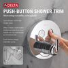 Round Contemporary Push-Button Shower