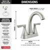 Two Handle Centerset Bathroom Faucet