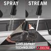 Single Handle Kitchen Pull-Down Faucet w/ Soap Dispenser