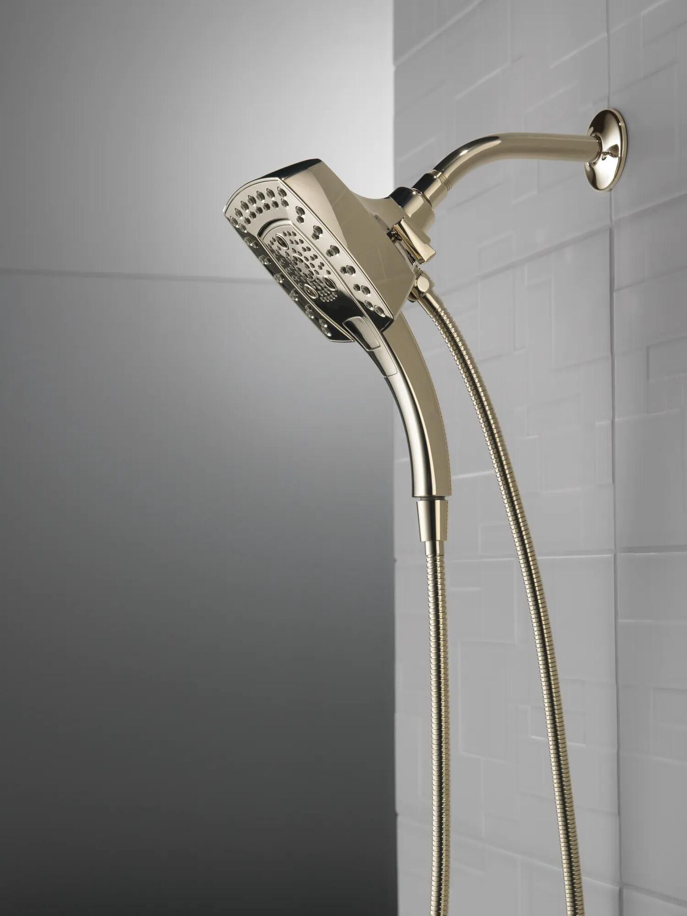 H<sub>2</sub>Okinetic&reg; In2ition&reg; 5-Setting Two-in-One Shower