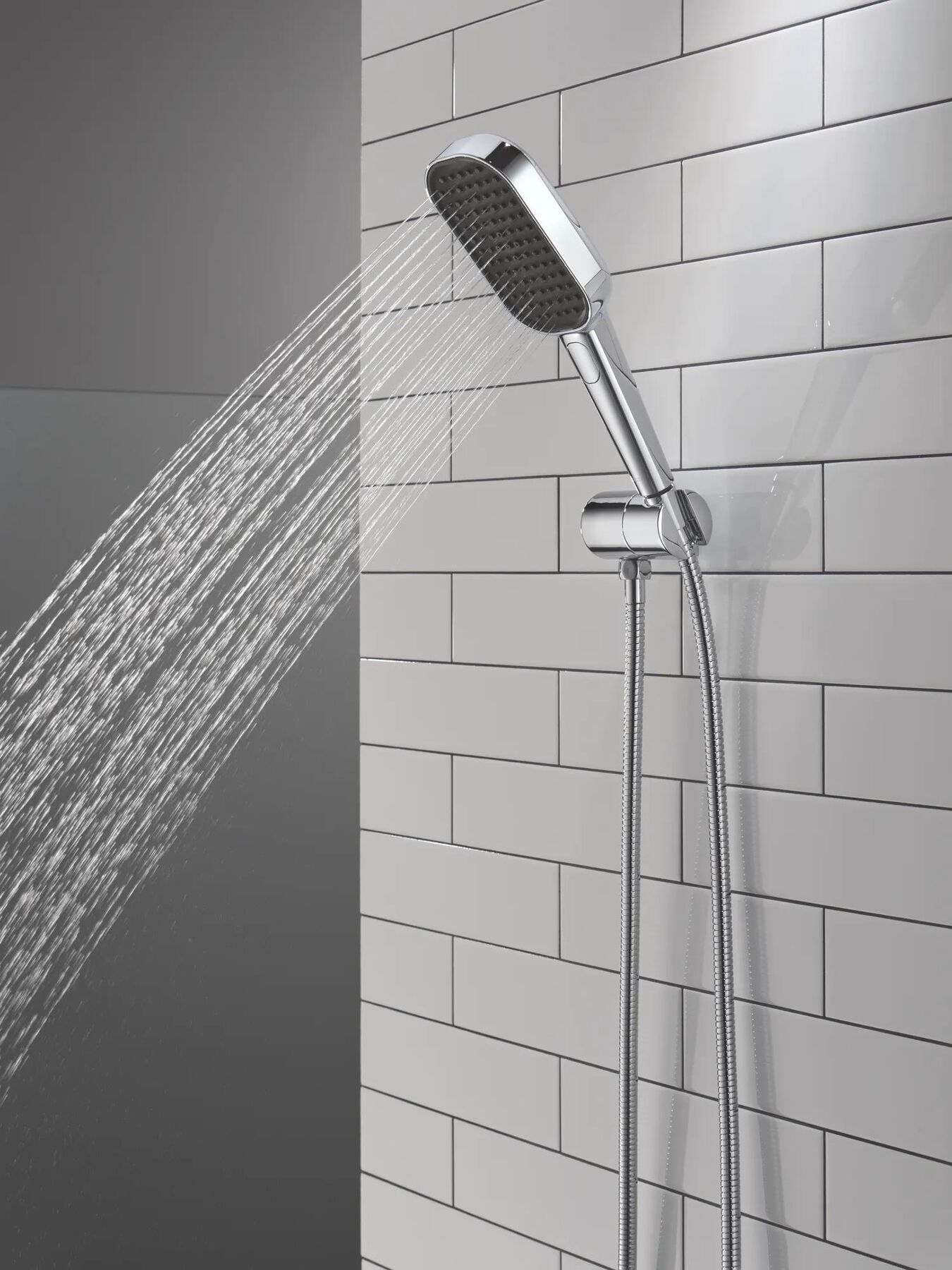 4-Setting Hand Shower with Silicone Spray Face and FeatherRain&trade; Spray