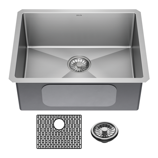 23&rdquo; Undermount Stainless Steel Single Bowl Kitchen Sink&nbsp;with Accessories