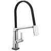 Single Handle Exposed Hose Kitchen Faucet with Touch<sub>2</sub>O Technology