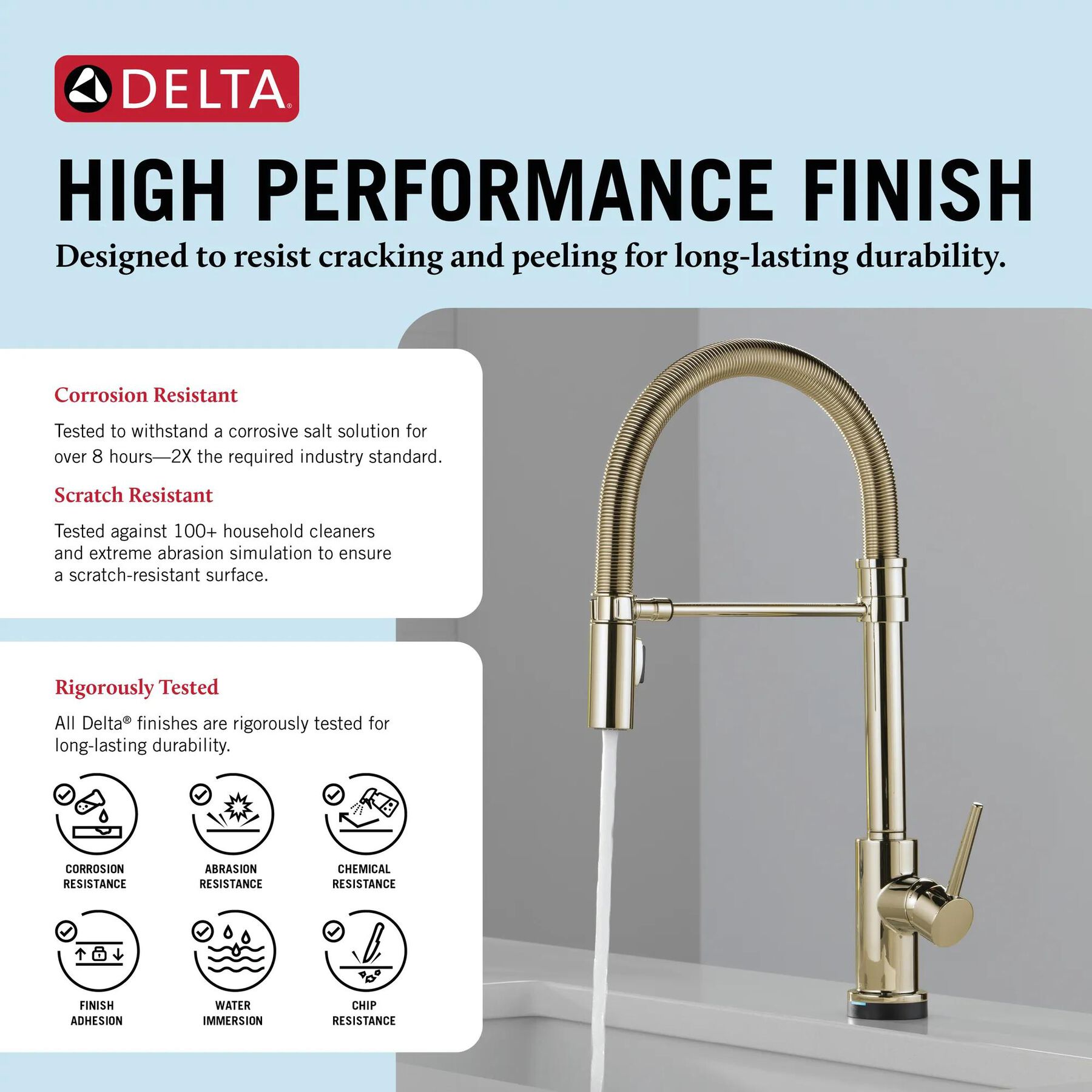 Touch<sub>2</sub>O&reg; Technology Kitchen Faucet with Touchless Technology