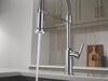Single Handle Pull-Down Kitchen Faucet With Spring Spout