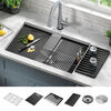30&rdquo; Workstation Kitchen Sink Undermount&nbsp;16 Gauge&nbsp;Stainless Steel Single Bowl with&nbsp;WorkFlow&trade; Ledge and Accessories