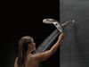 HydroRain&reg; 5-Setting Two-in-One Shower Head