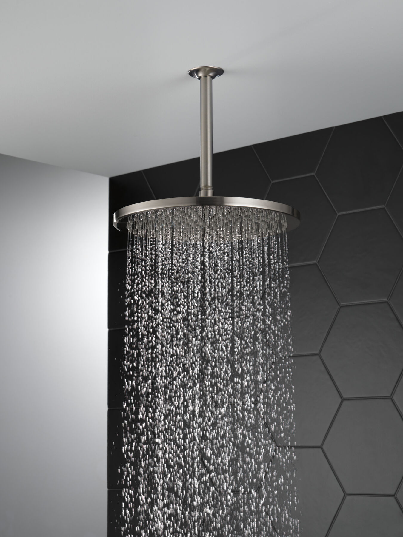 Single-Setting Metal Raincan Shower Head