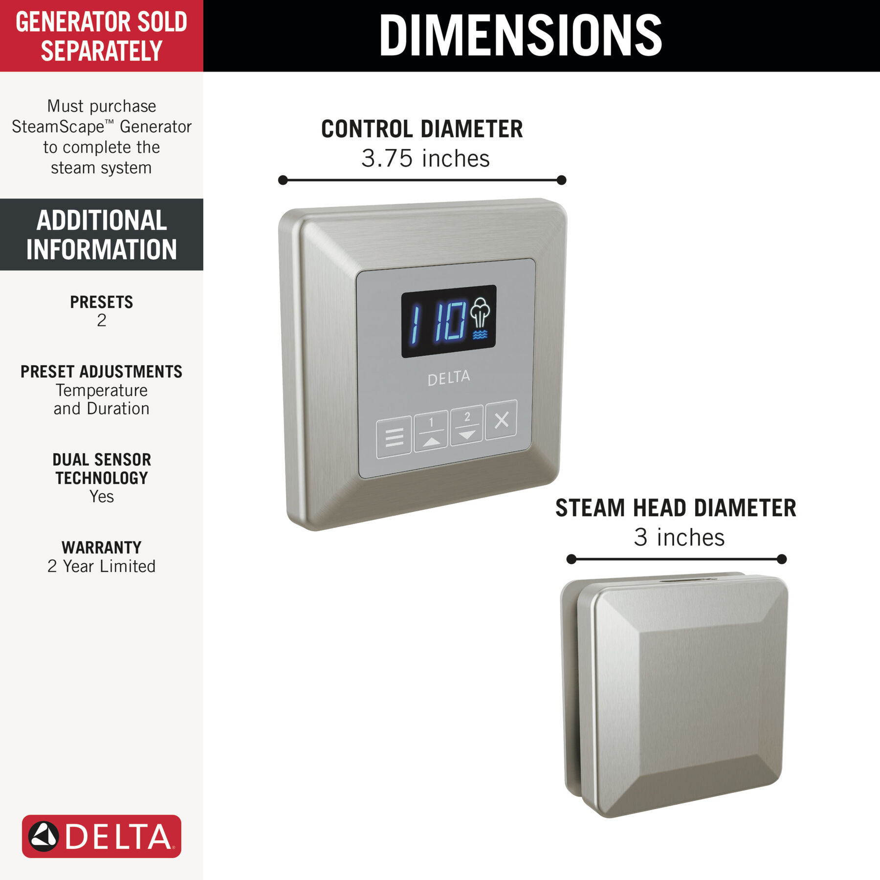 Square Steam Package