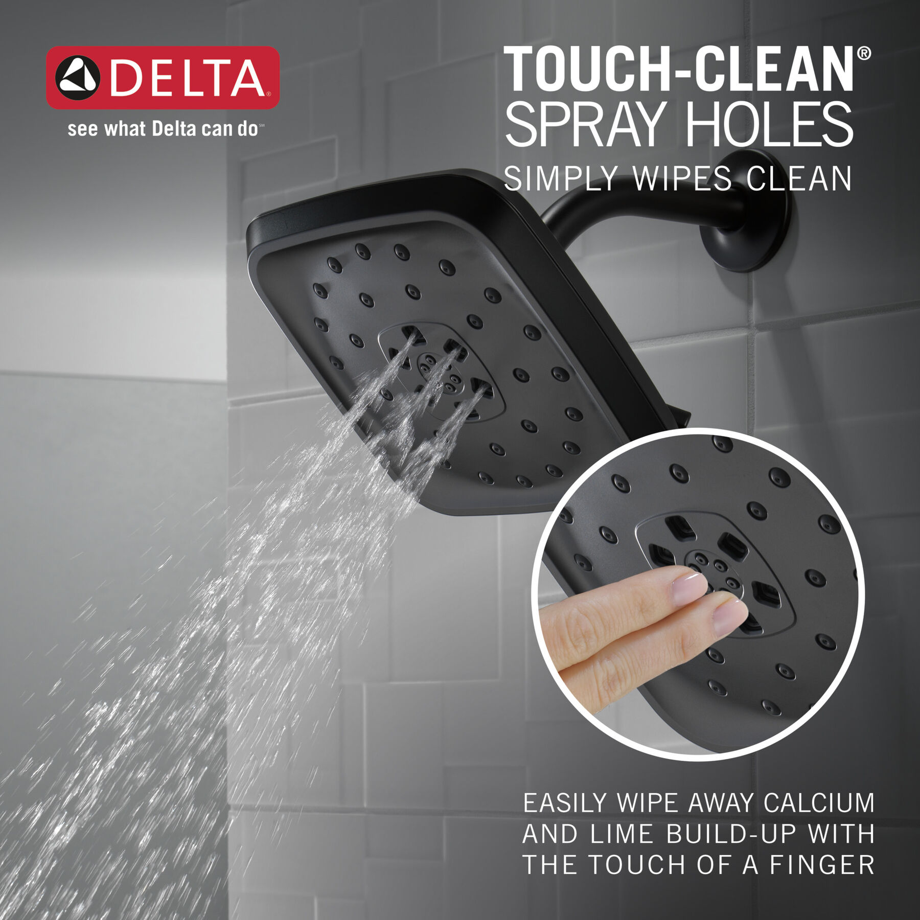 H2Okinetic&reg; 4-Setting Shower Head with Ultrasoak&reg;