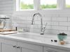 Touch2O with Touchless and VoiceIQ&reg; Technology Single Handle Pull-Down Kitchen Faucet with Soap Dispenser