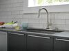 Single Handle Pull-Down Kitchen Faucet with Touch<sub>2</sub>O&reg; Technology Technology and Soap Dispenser