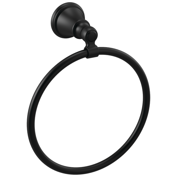 Towel Ring in Matte Black 73246-BL | Delta Faucet
