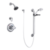 Universal Dual Shower Trim Diverter Hand Shower and Grab Bar