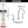 Two Handle Widespread Lavatory Faucet