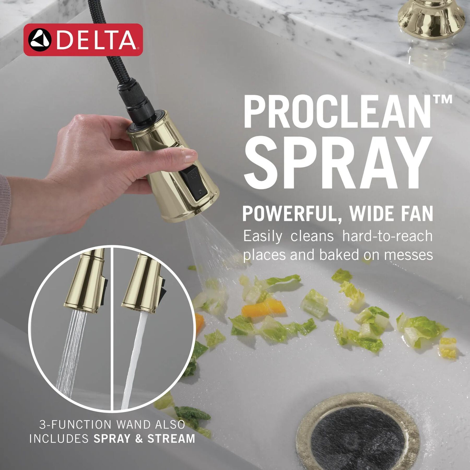 Two Handle Pull-Down Bridge Kitchen Faucet