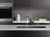 Single Handle Pull-Down Kitchen Faucet with Soap Dispenser