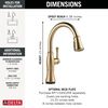 Touch<sub>2</sub>O&reg; Technology Kitchen Faucet with Touchless Technology