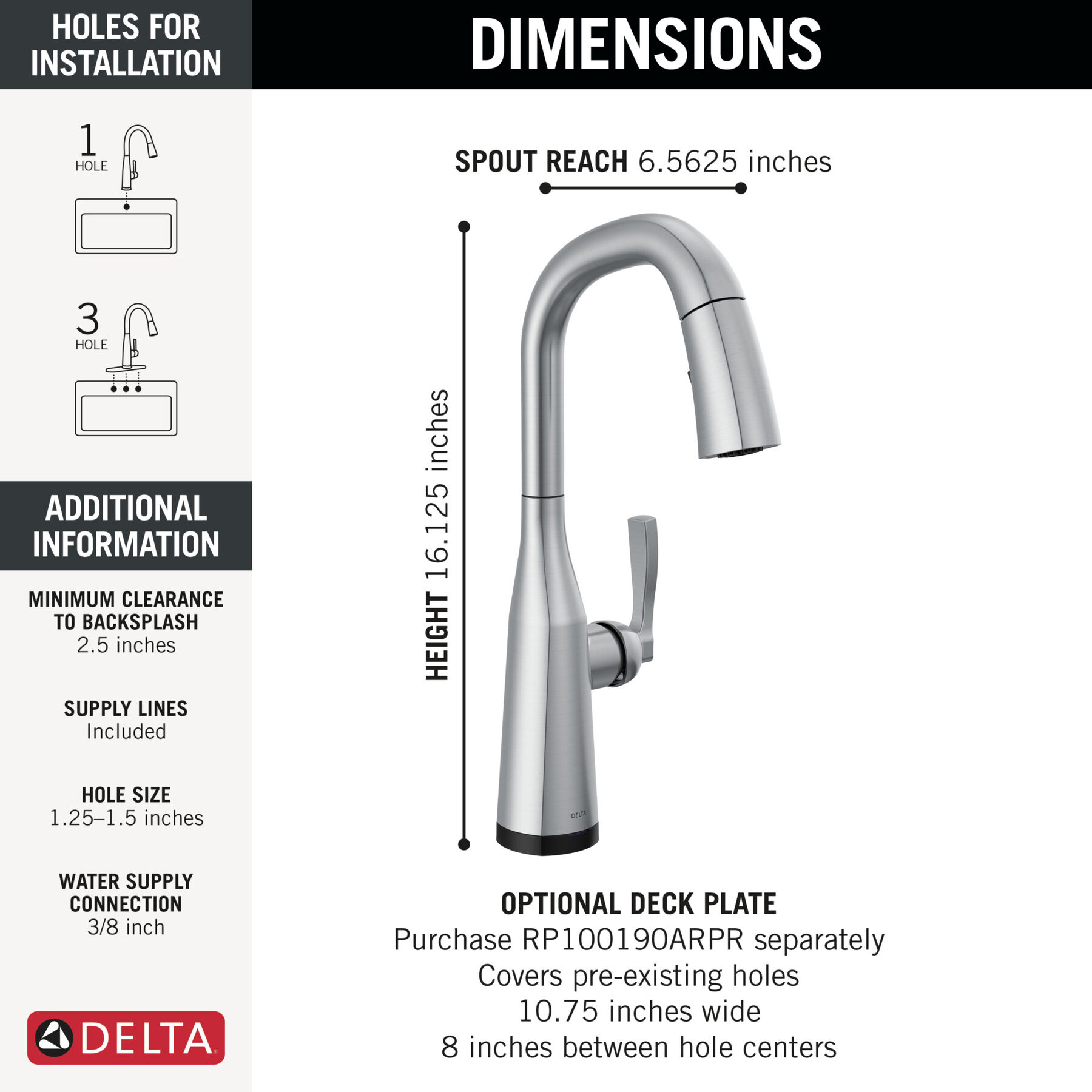 Touch2O&reg; Bar / Prep Faucet with Touchless Technology