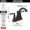 Two Handle Centerset Bathroom Faucet