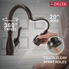 Touch2O with Touchless and VoiceIQ&reg; Technology Single Handle Pull-Down Kitchen Faucet with Soap Dispenser