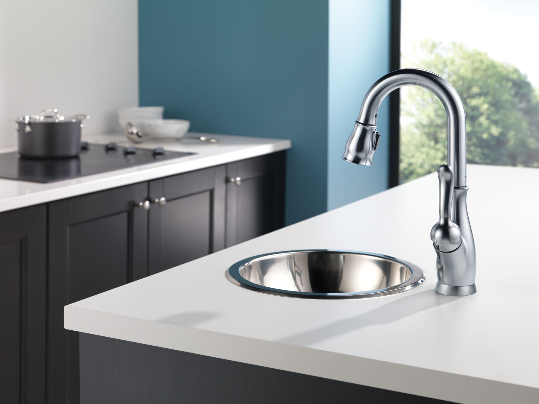 Single Handle Pull-Down Bar / Prep Faucet (Recertified)