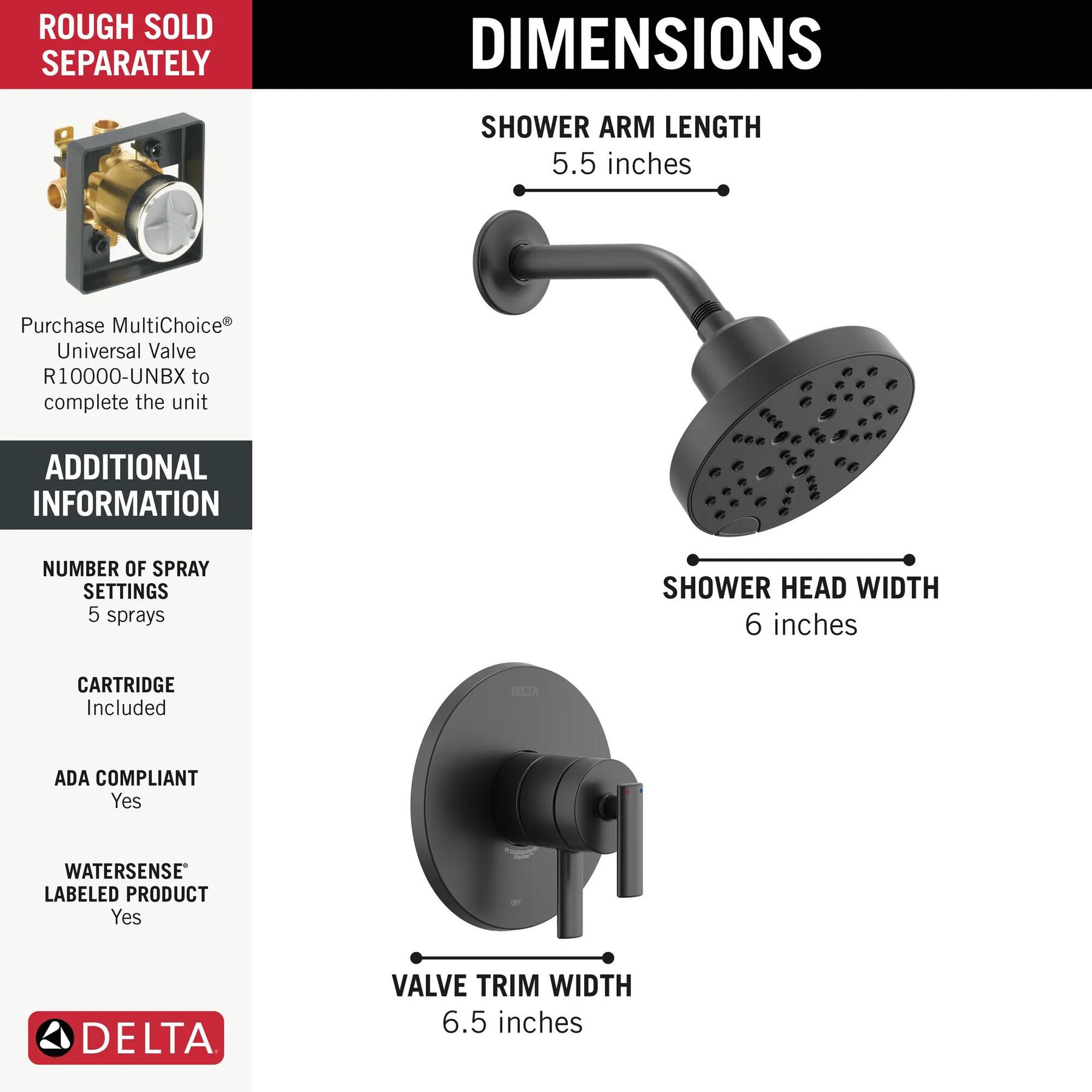 Monitor&nbsp;17 Series Shower Trim