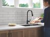 Single Handle Kitchen Pull-Down Faucet With Touchless Technology