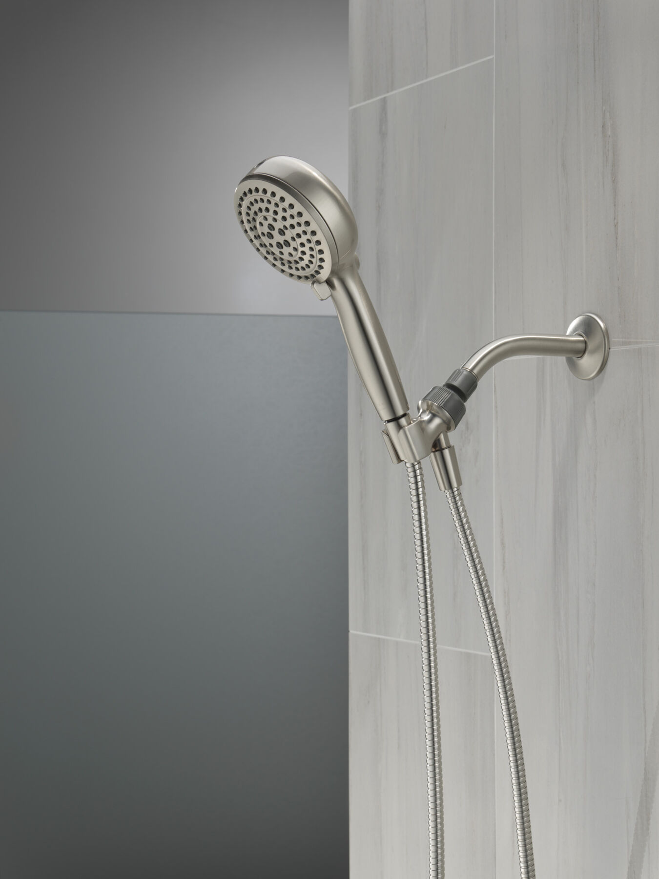 6-Setting Hand Shower with Cleaning Spray