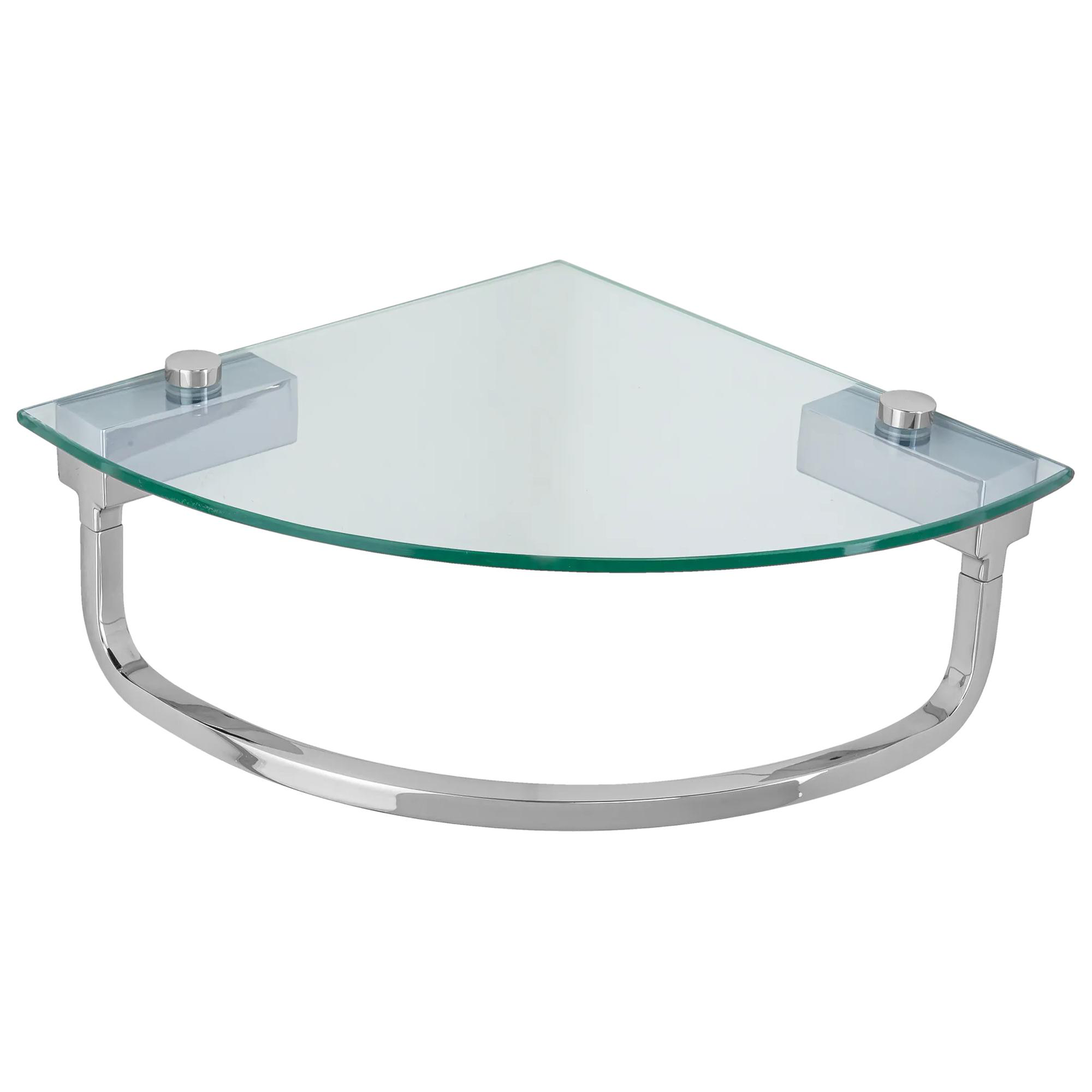 Corner Towel Bar with Glass Shelf