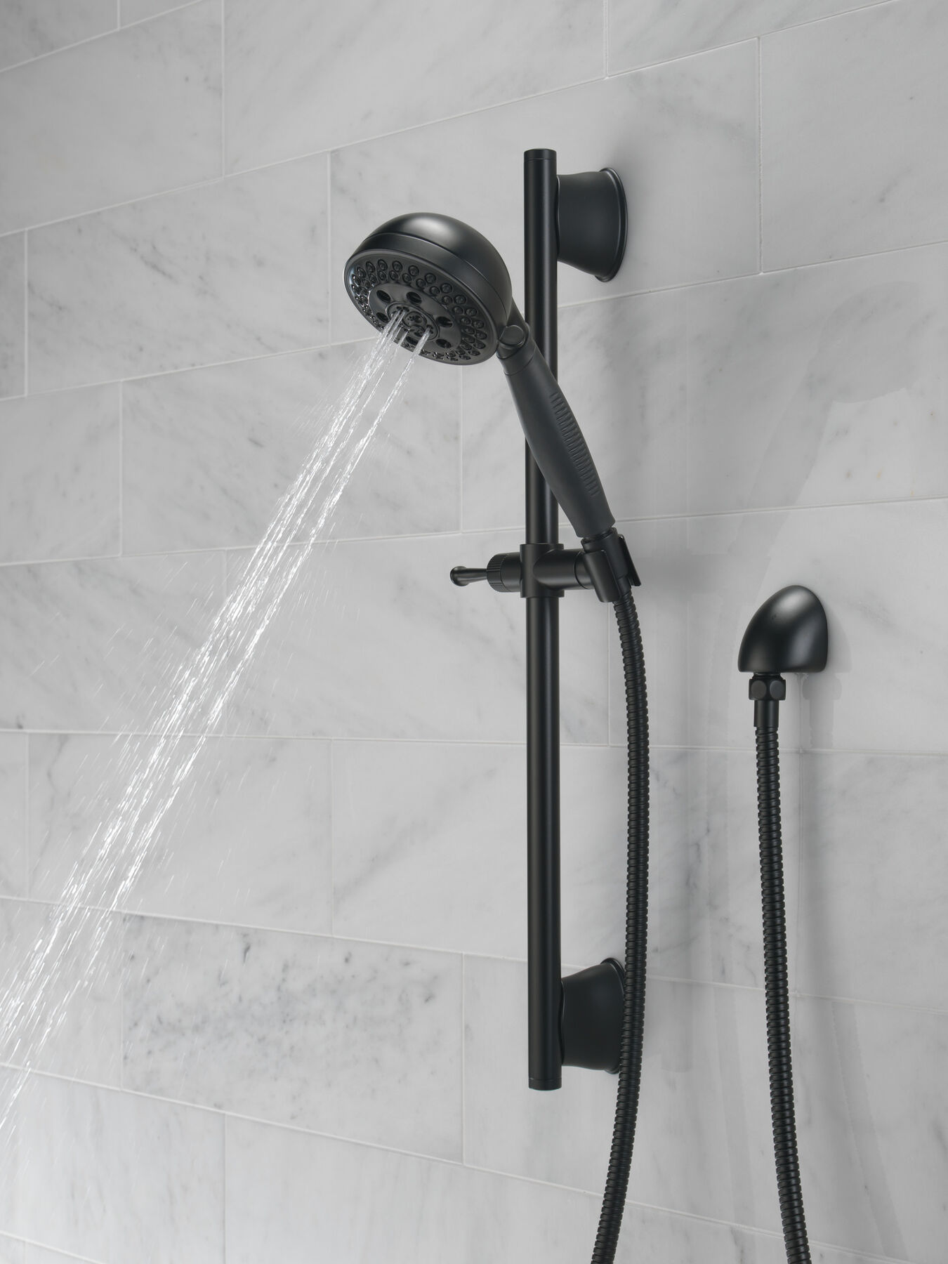 H<sub>2</sub>Okinetic&reg; 5-Setting Slide Bar Hand Shower