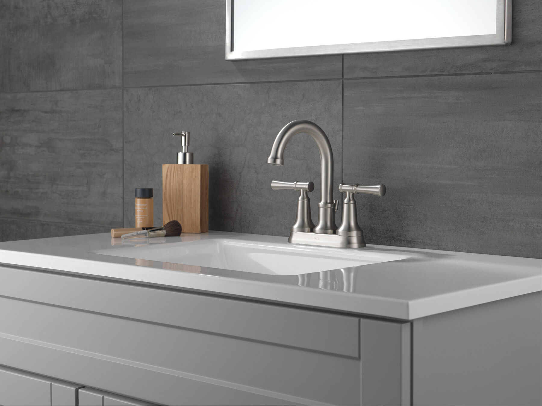 Two Handle Centerset Bathroom Faucet