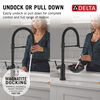 Touch2O&reg; Technology Kitchen Faucet with Touchless Technology
