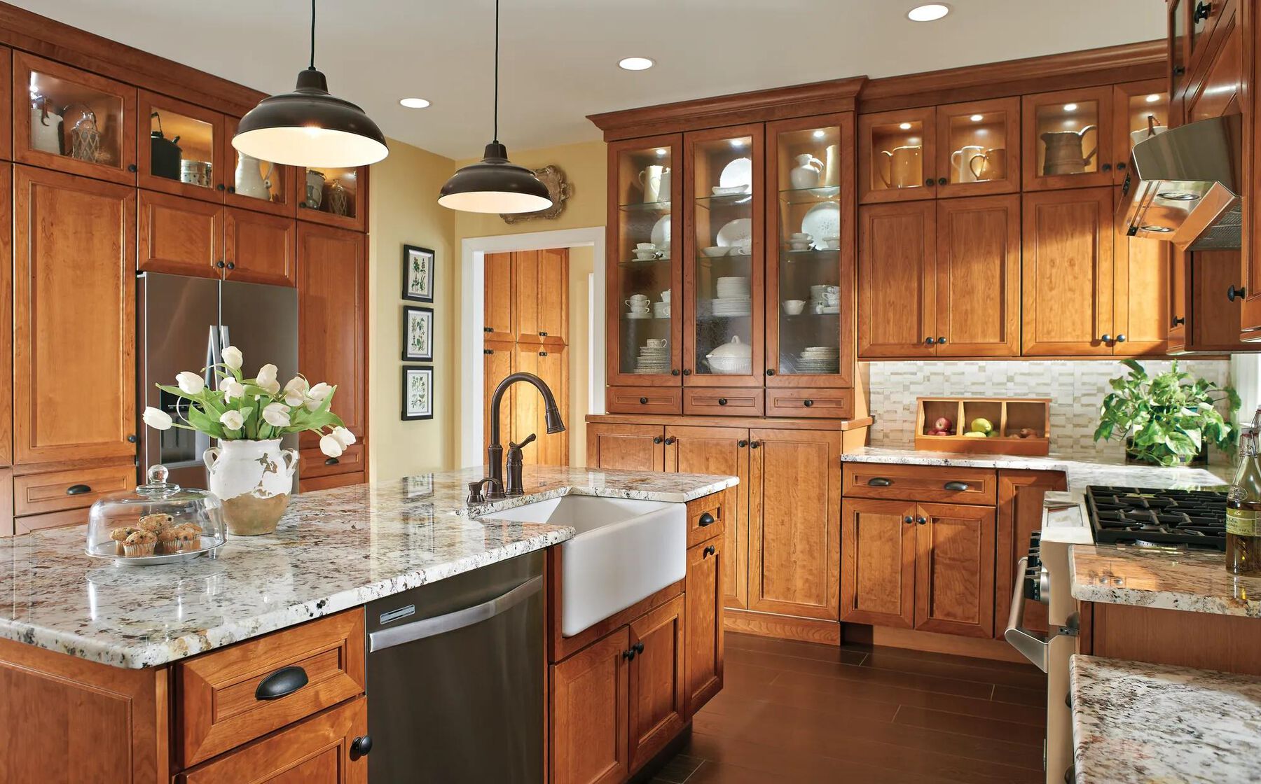 Pull-Down Kitchen Faucet with Soap Dispenser