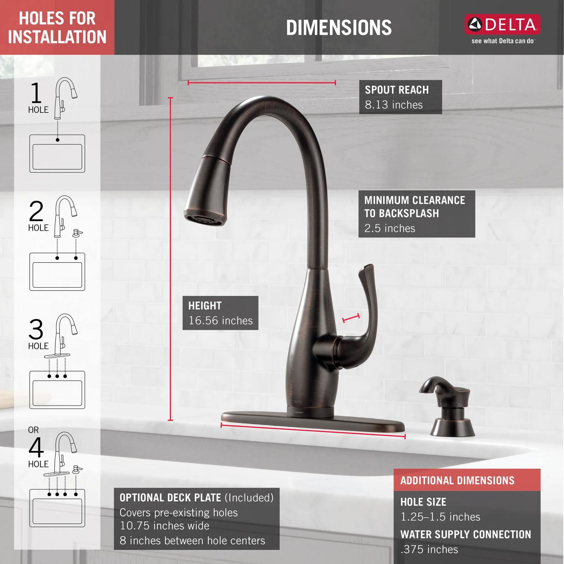 Single Handle Pull-Down Kitchen Faucet with Touch2O&reg; and ShieldSpray&reg; Technologies